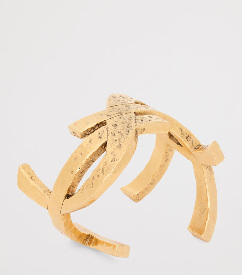 Saint Laurent cuff bracelet hammered Cassandre - British product
