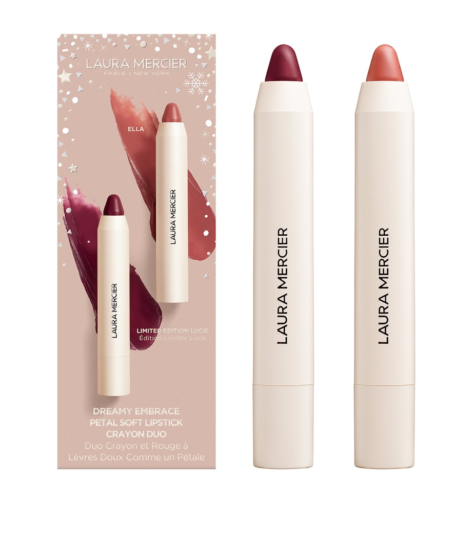 Laura Mercier Petal Soft Lipstick Crayon Duo, imported from the UK