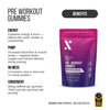 Ten Percent Club pre workout gummies mixed berry 60 count, UK version