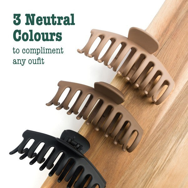 So Eco Essential Claw Clips 3 Pack (British brand)