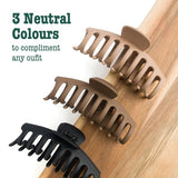 So Eco Essential Claw Clips 3 Pack (British brand)