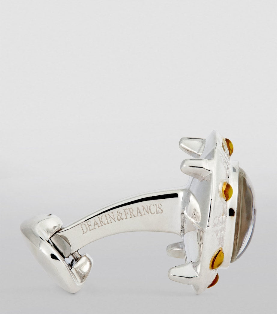 Deakin & Francis sterling silver UFO cufflinks - British product