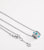 Marli New York LIFE necklace white gold diamonds turquoise British product
