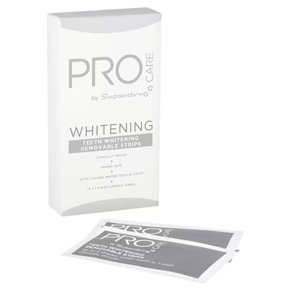 Superdrug ProCare Teeth Whitening Strips 14 Pack (British brand)