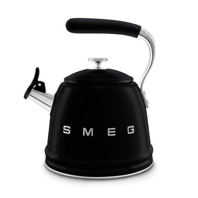 Superdrug Smeg WKF01 Stovetop Whistling Kettle Black 2.3 Litre- Buy online at McGrocer