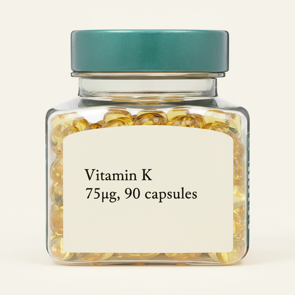 Holland & Barrett Vitamin K2 75mcg 90 Capsules, UK version