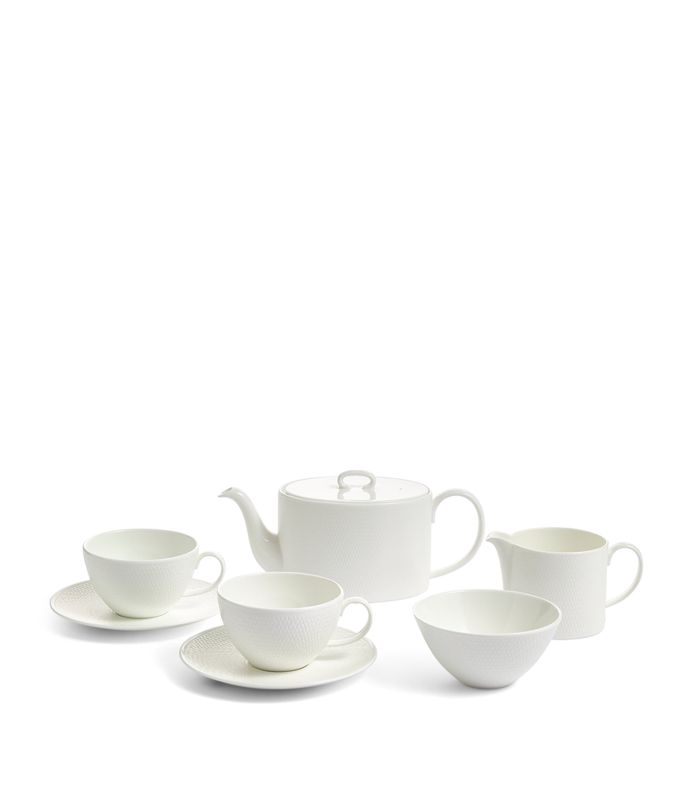 Wedgwood Gio 7-piece tea set (British brand)