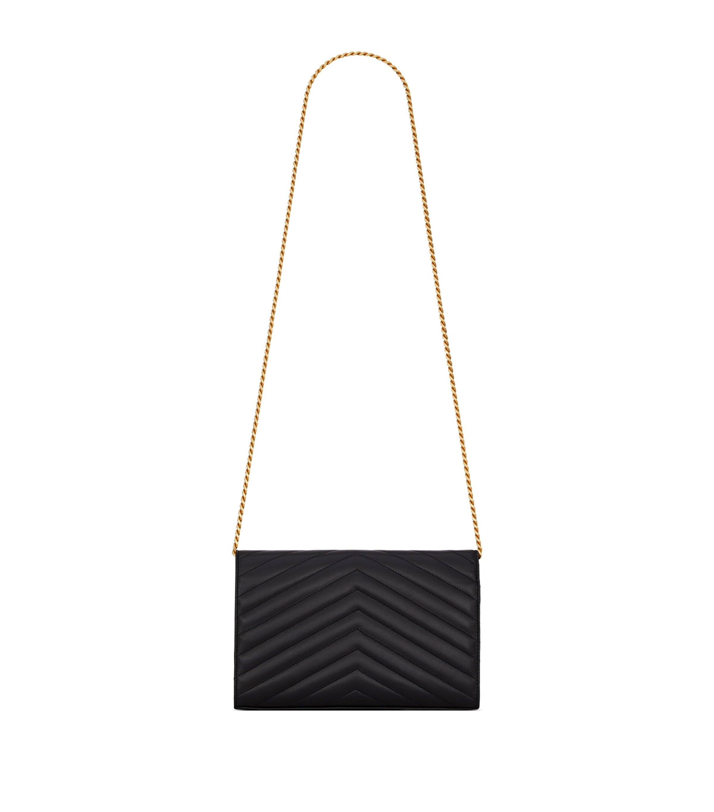 Saint Laurent Envelope wallet bag with YSL monogram - British product