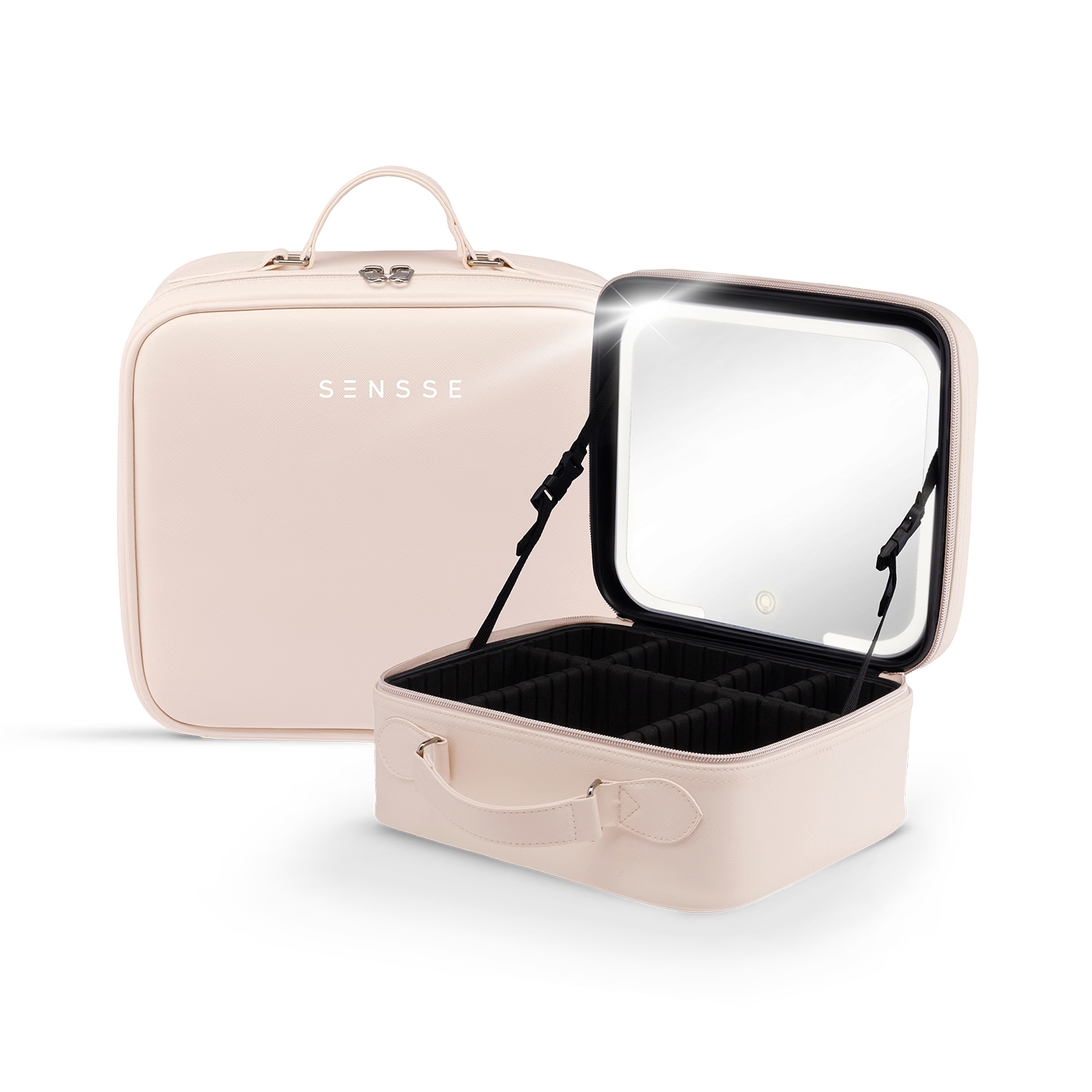Sensse vanity case with LED light mirror - British product