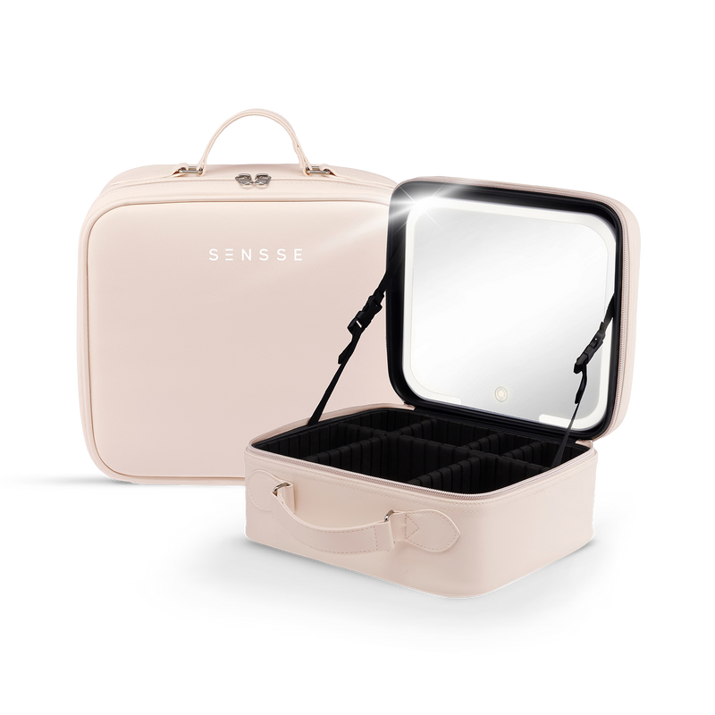 Sensse vanity case with LED light mirror - British product