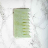 White Lotus Premium Jade Crystal Comb hand carved (British brand)