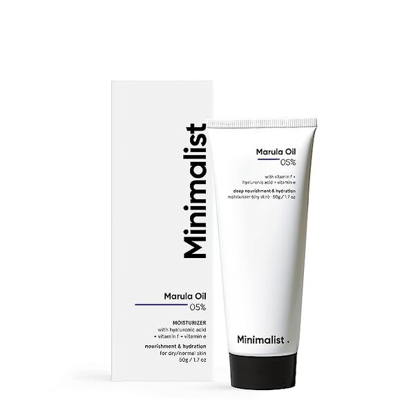 Minimalist Marula Oil Face Moisturiser, Hydrates Dry Skin