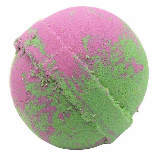LUVYAH Cosmetics Rhubarb Rebel Bath Bomb 180g with rose scent, UK version