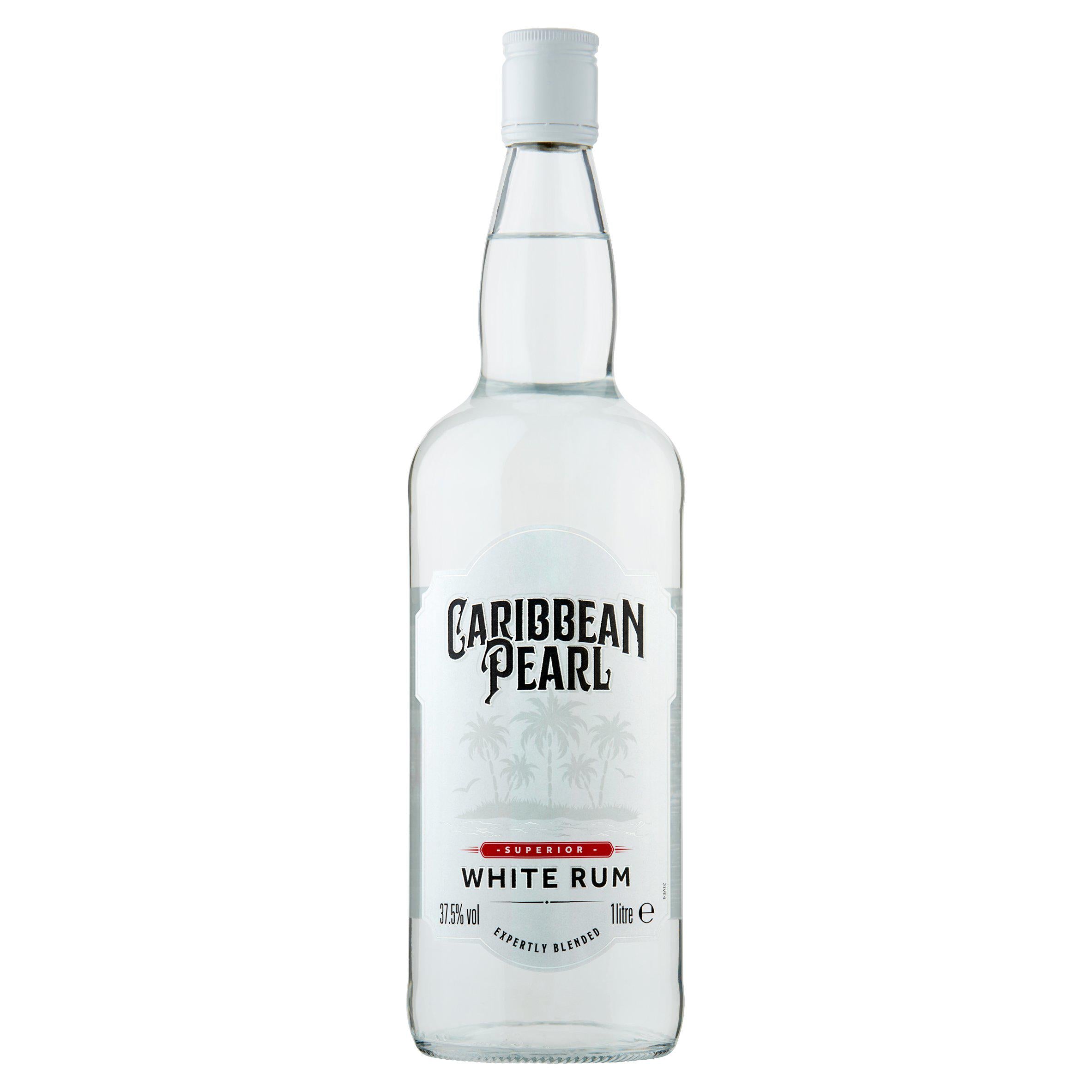 Caribbean Pearl White Rum 1L GOODS Sainsburys   