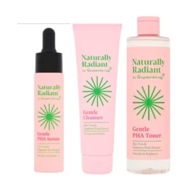 Naturlig strålende mild regimepakke renseserum toner 480 ml