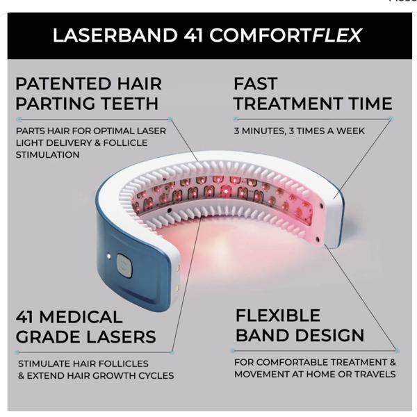 HairMax laserband 41 ComfortFlex hair growth device, imported from the UK