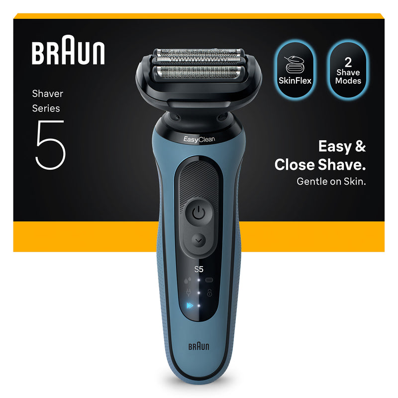 Braun Series 5 electric shaver 52-A1000S Azure - British product