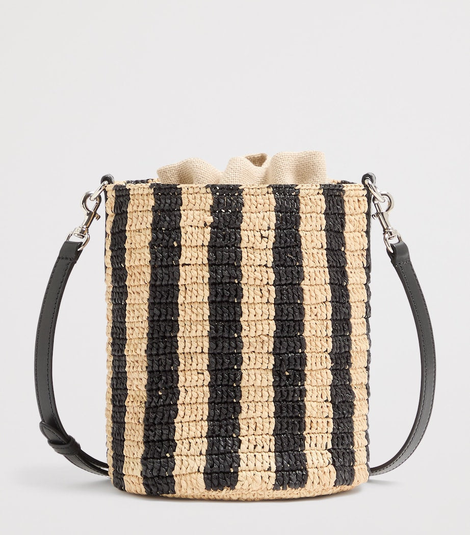 Valentino Garavani small raffia bucket bag (British brand)