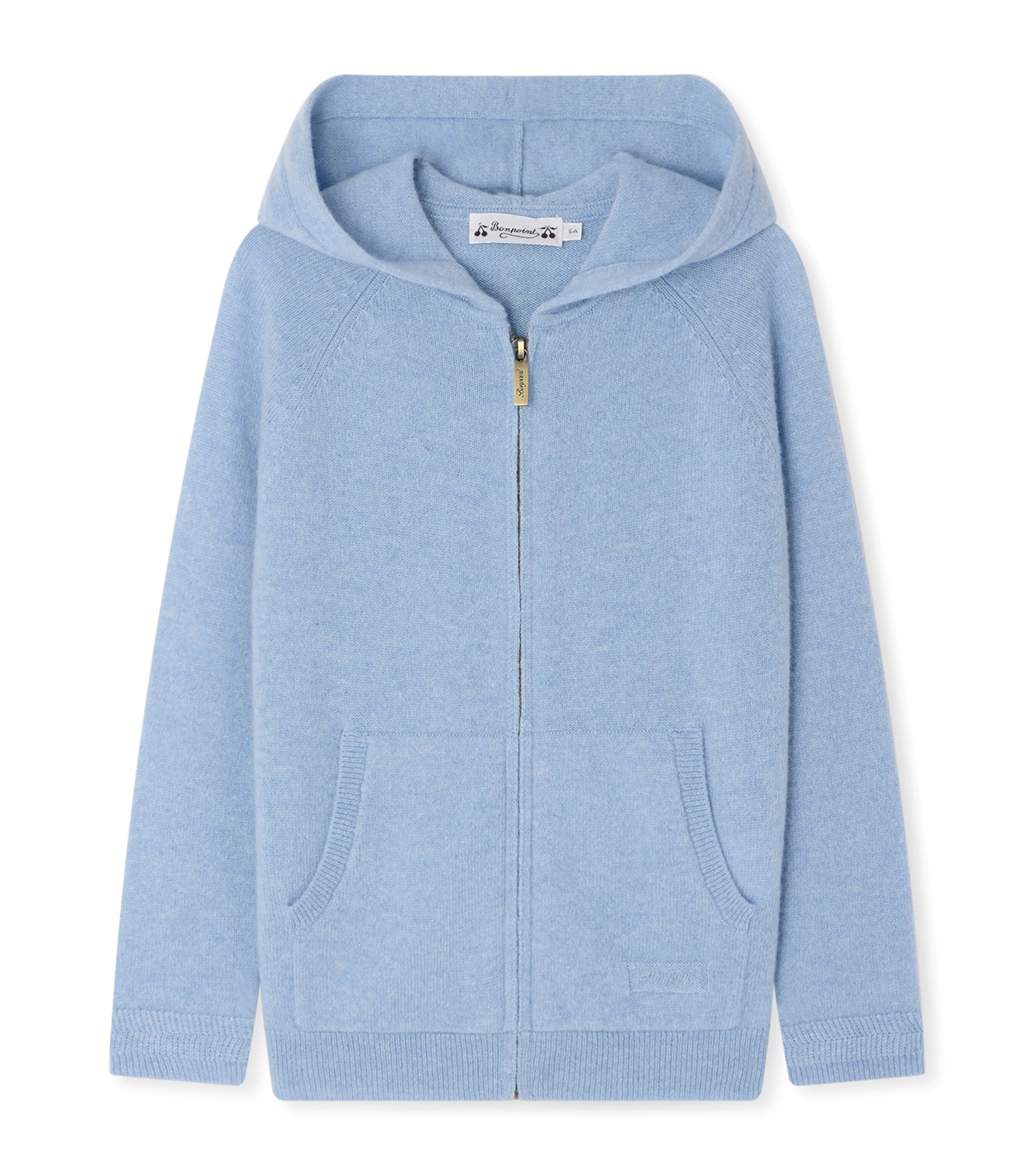 Bonpoint Cashmere Elyan Zip-Up Hoodie for kids 10-14 years - British product