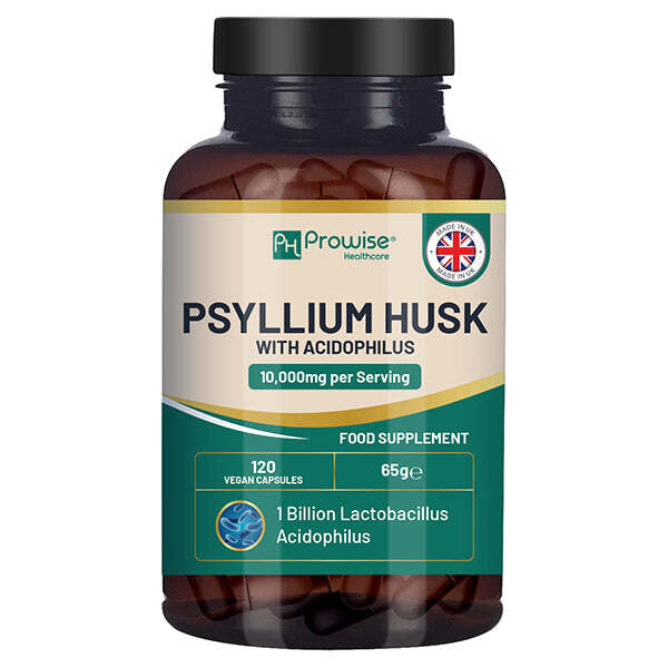 Prowise psyllium husk supplement with acidophilus 10000mg (British brand)