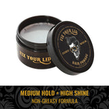 Fix Your Lid water-based pomade medium hold high shine 106g, imported from the UK
