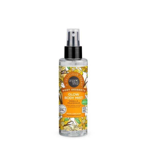 Organic Shop Glow Body Mist Vanilla Milkshake, 200ml