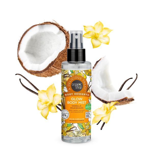 Organic Shop Glow Body Mist Vanilla Milkshake, 200ml