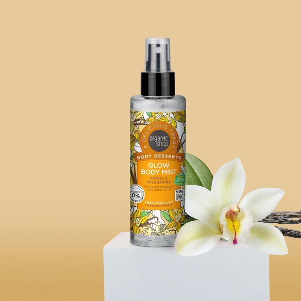 Organic Shop Glow Body Mist Vanilla Milkshake, 200ml