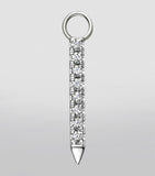 Maria Tash diamond and sapphire eternity bar charm 11mm (British brand)