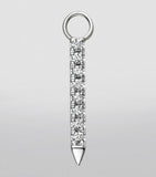 Maria Tash diamond and sapphire eternity bar charm 11mm (British brand)