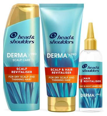 Head & Shoulders DERMAXPRO Anti Dandruff and Dry Scalp Hair Bundle, for Thinning Hair Bundle GOODS Boots   