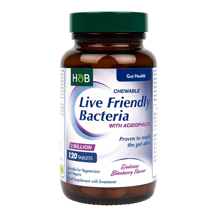 Holland & Barrett Chewable Acidophilus Blueberry (3 Billion) 120 Tablets GOODS Holland&Barrett   