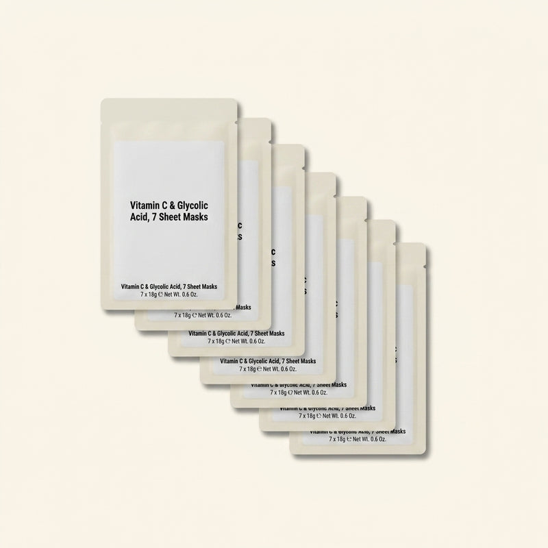 Soap & Glory Vitamin C sheet mask set, 7 masks, imported from the UK
