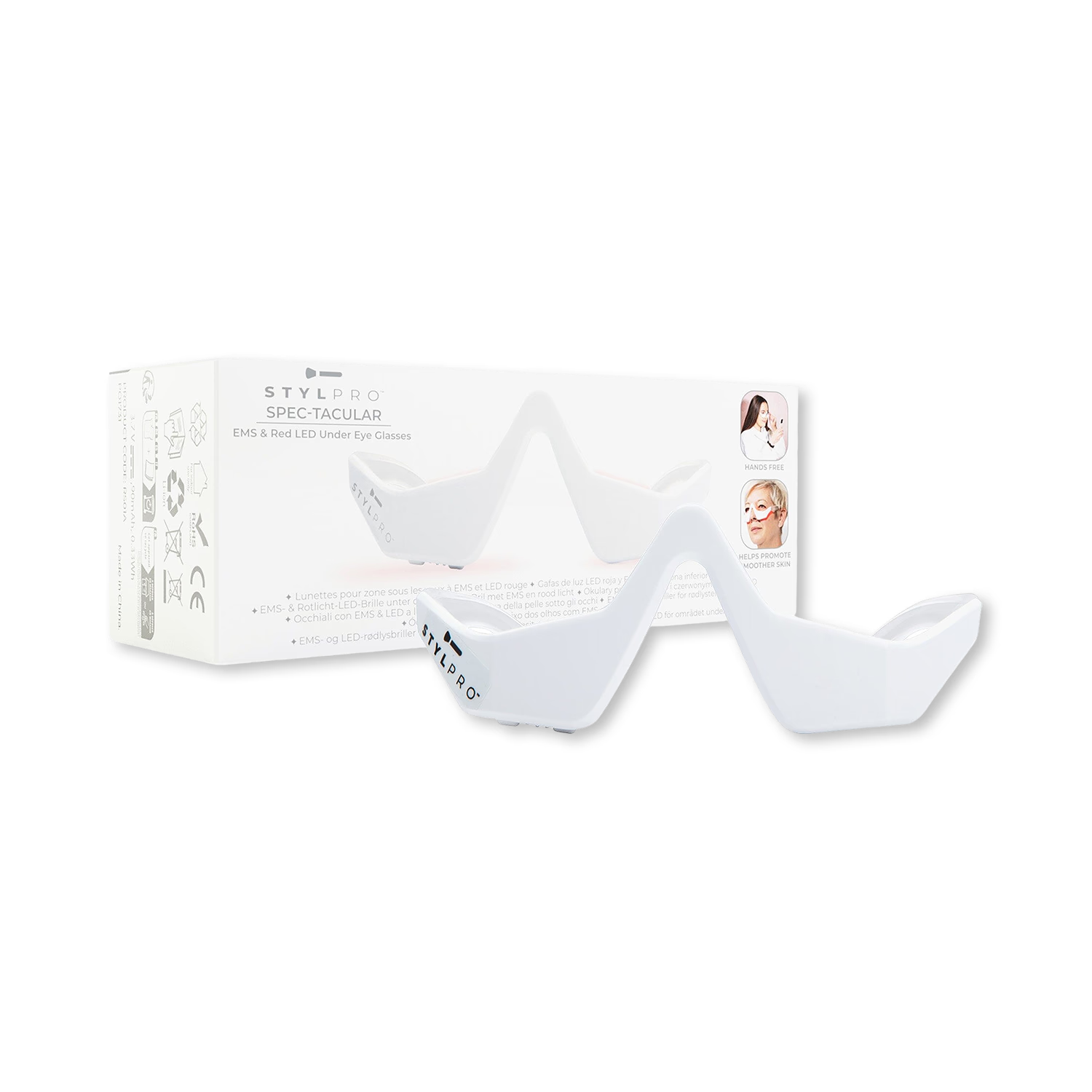 Stylpro Spectacular EMS red LED under eye glasses, imported from the UK