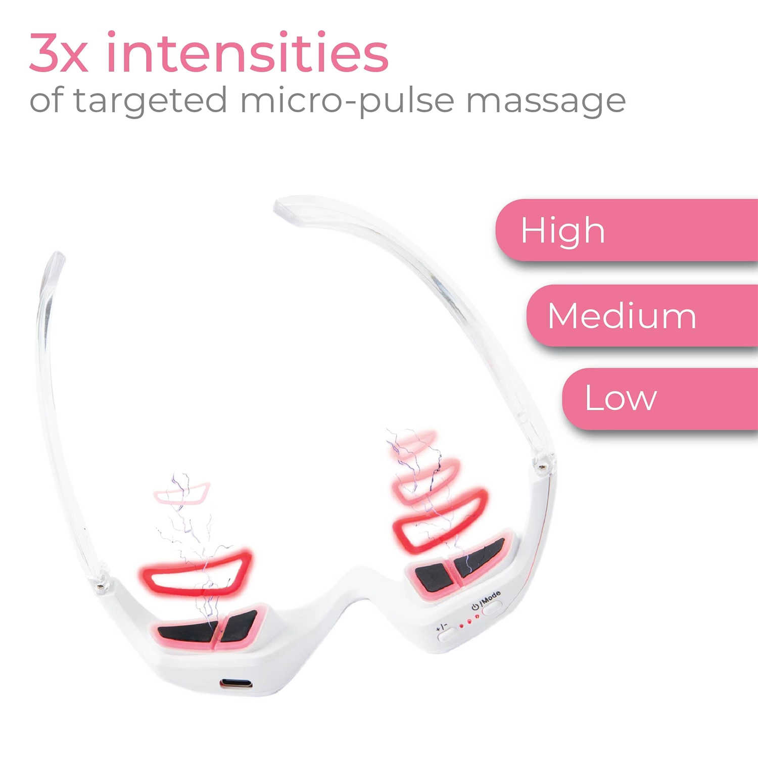 Stylpro Spectacular EMS red LED under eye glasses, imported from the UK