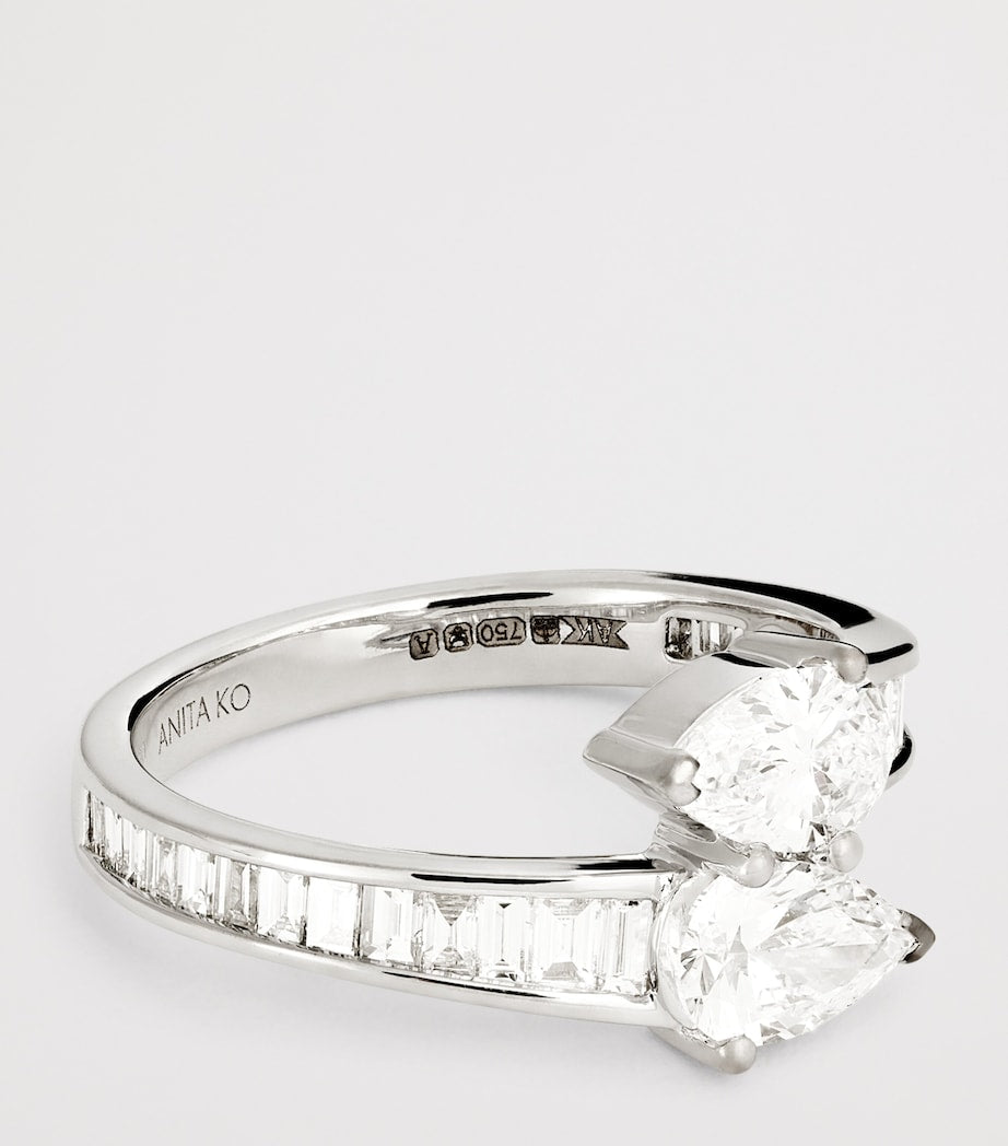 Anita Ko Saturn ring 18kt white gold diamond - British product