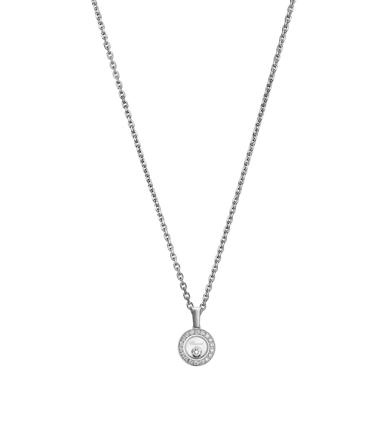 Chopard Happy Diamonds white gold diamond pendant necklace (British brand)
