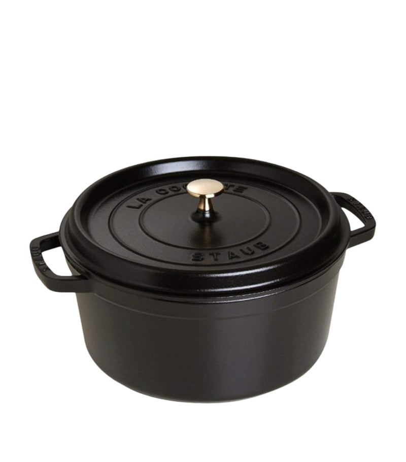 Staub round cocotte 20cm cast iron casserole - British product
