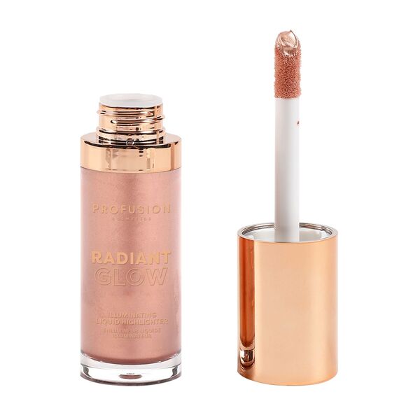 Profusion Cosmetics Radiant Glow Highlighter Rose Quartz, imported from the UK