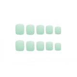 Invogue Matte Pastel Mint Green Square Nails (24 Pieces) GOODS Superdrug   