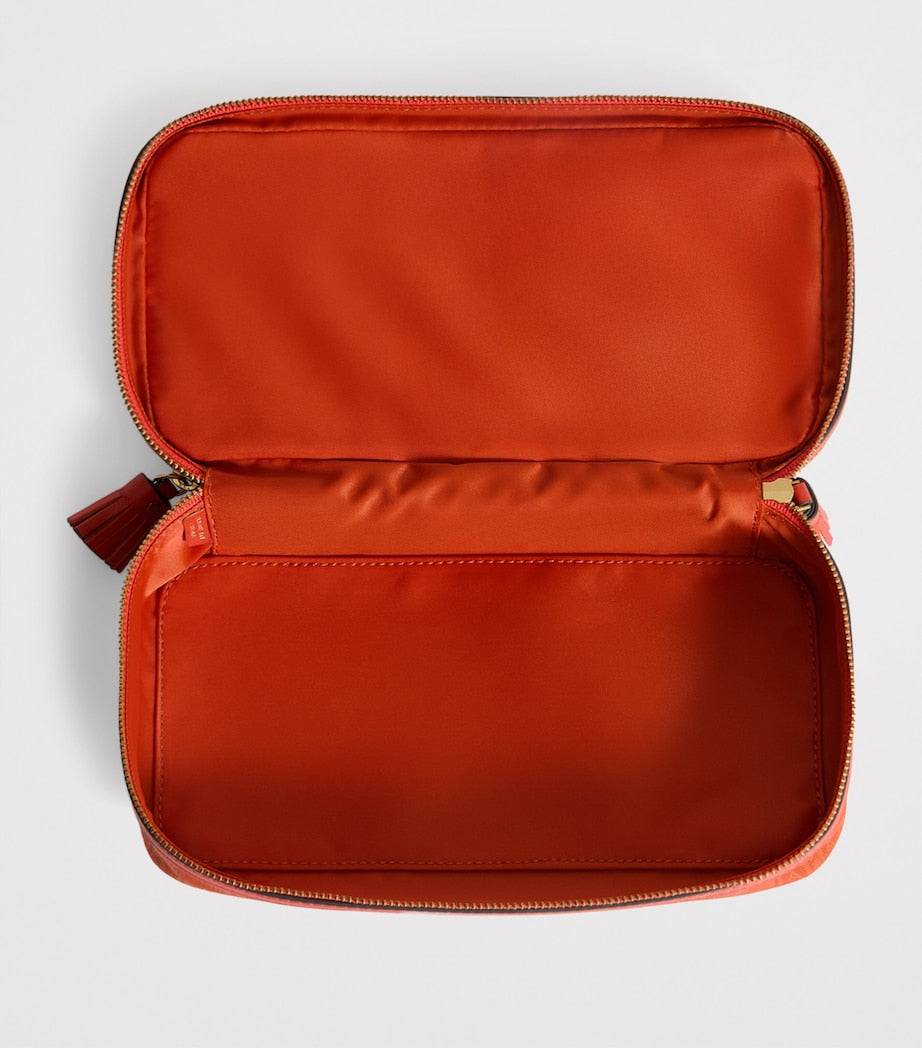 Anya Hindmarch Jacquard Logo Make-Up Pouch - British product