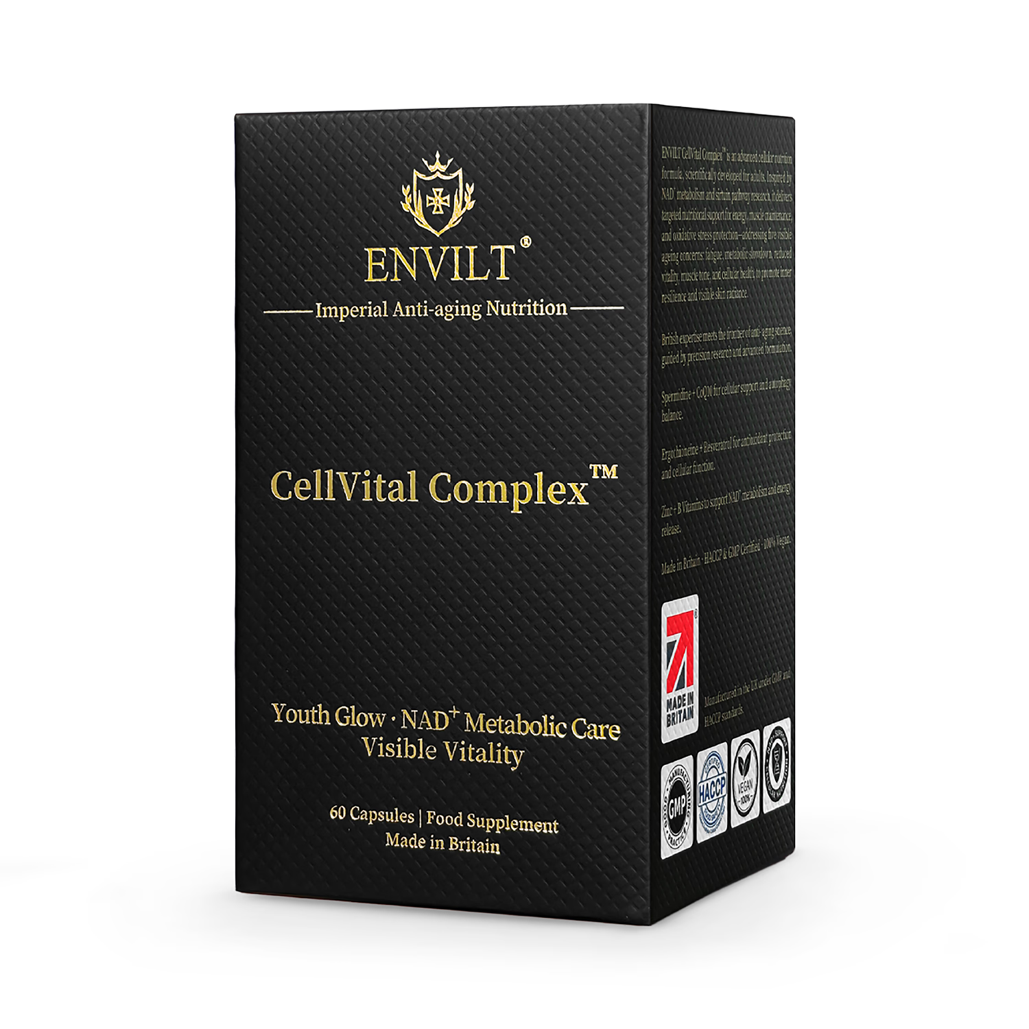 Envilt CellVital Complex supplement 60 capsules - British product