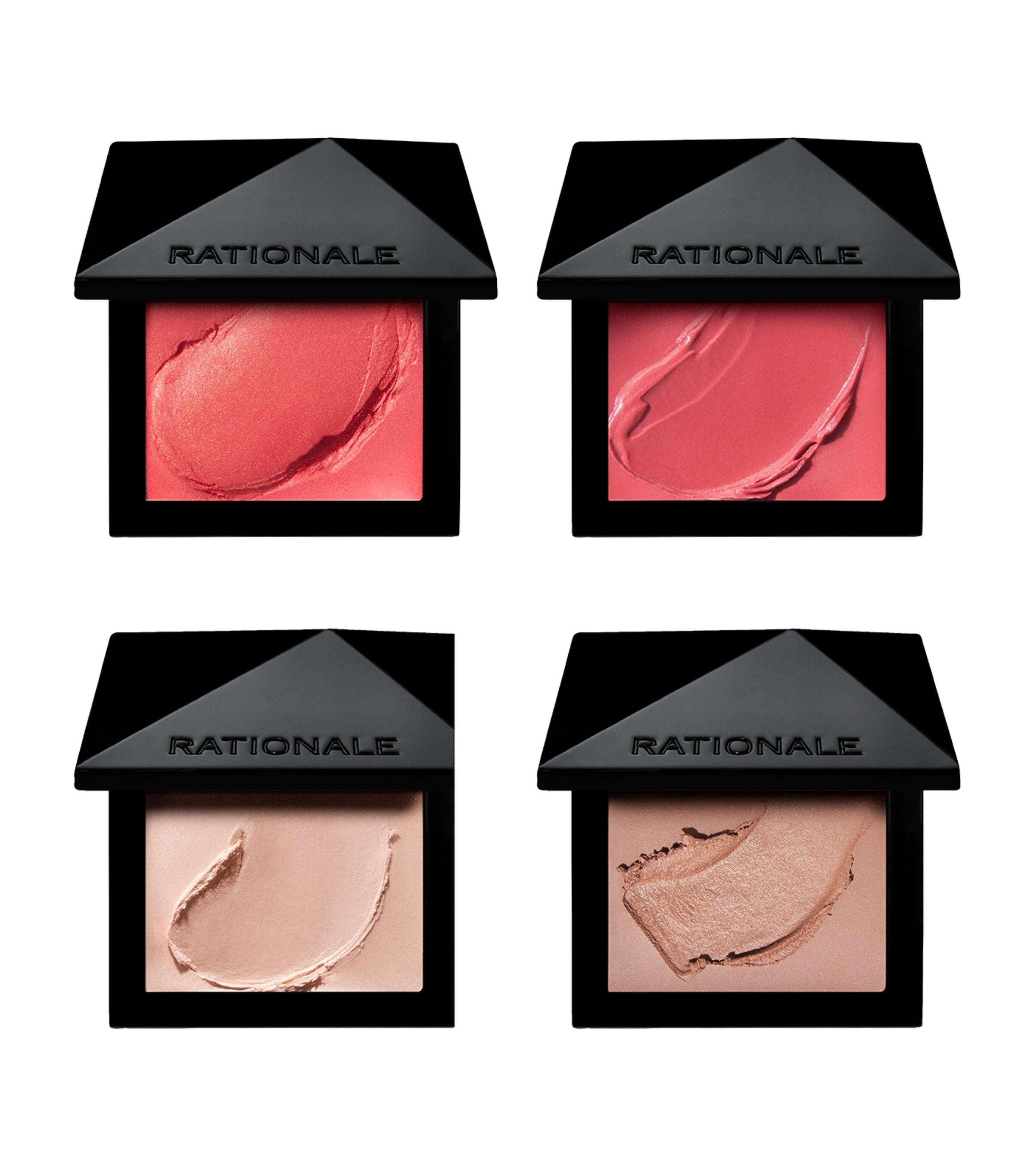 RATIONALE facial balm set with SPF30 for cheeks, lips, light, and bronze, 4.5g each, imported from the UK