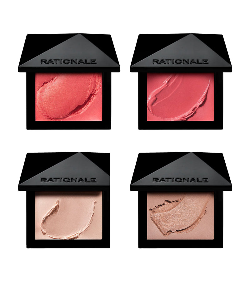 RATIONALE facial balm set with SPF30 for cheeks, lips, light, and bronze, 4.5g each, imported from the UK