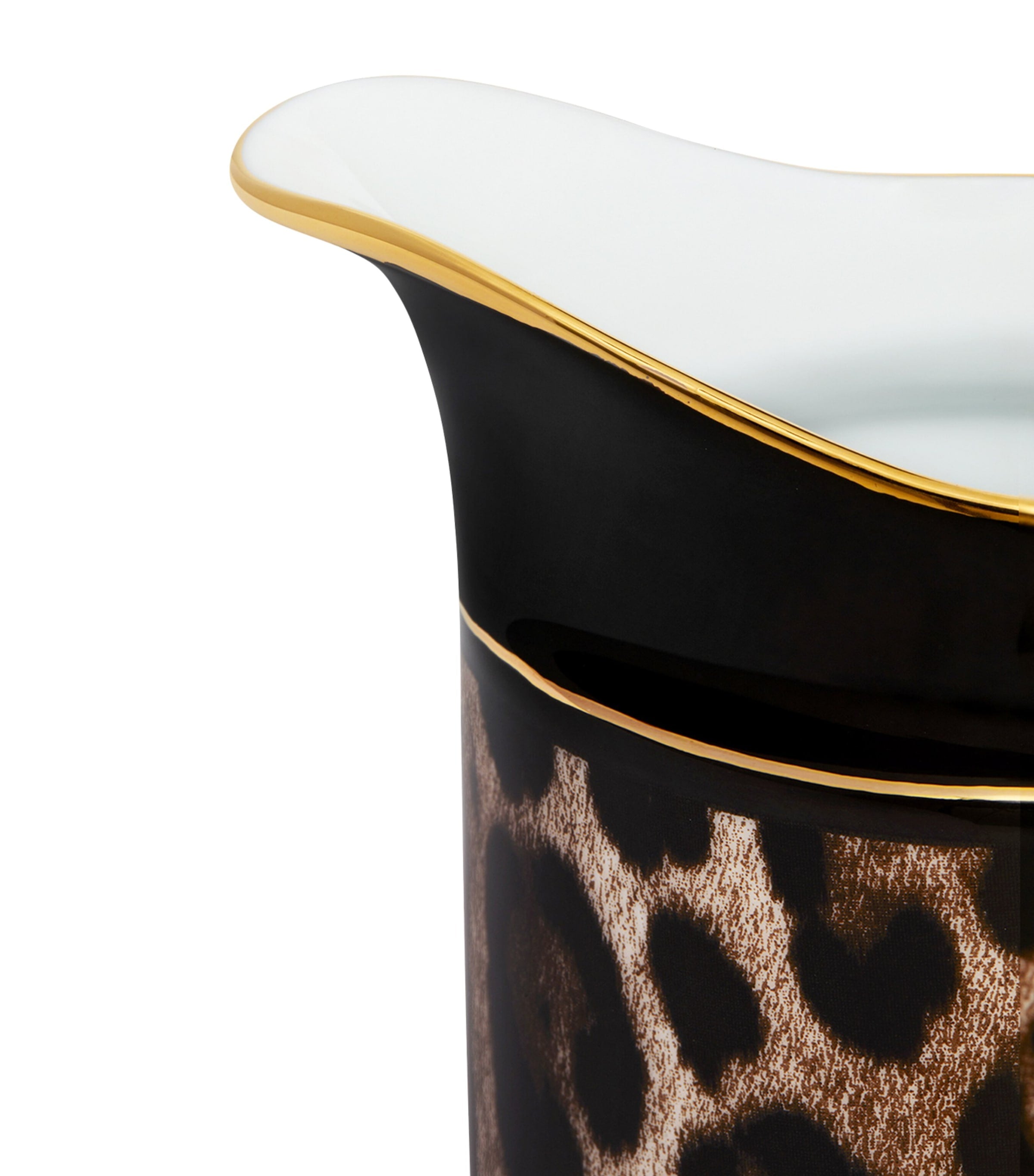 Dolce&Gabbana Casa porcelain leopard print milk jug 8.5cm - British product