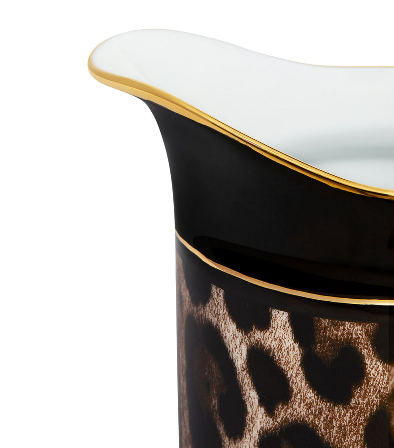 Dolce&Gabbana Casa porcelain leopard print milk jug 8.5cm - British product