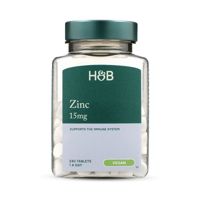 Holland & Barrett Holland & Barrett Zinc 15mg One-A-Day High Strength Tablets 240- Buy online at McGrocer