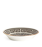 GINORI 1735 porcelain Labirinto Nero tea saucer 13.5cm, UK version