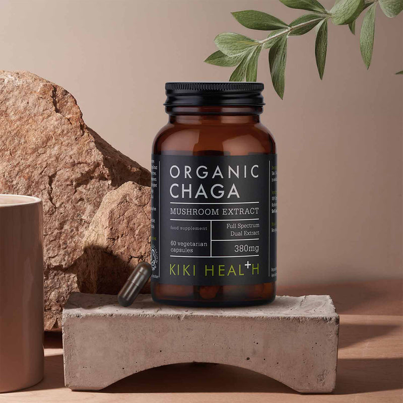 KIKI Health Chaga Mushroom Extract 60 vegicaps, UK version