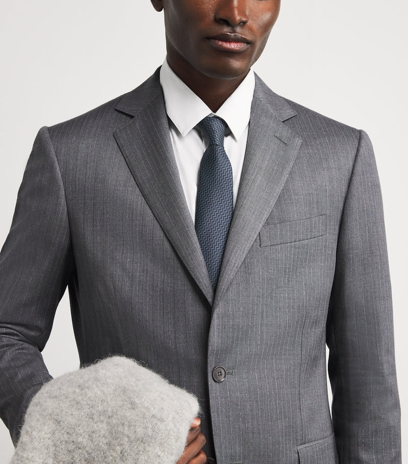 Giorgio Armani silk chevron tie - British product